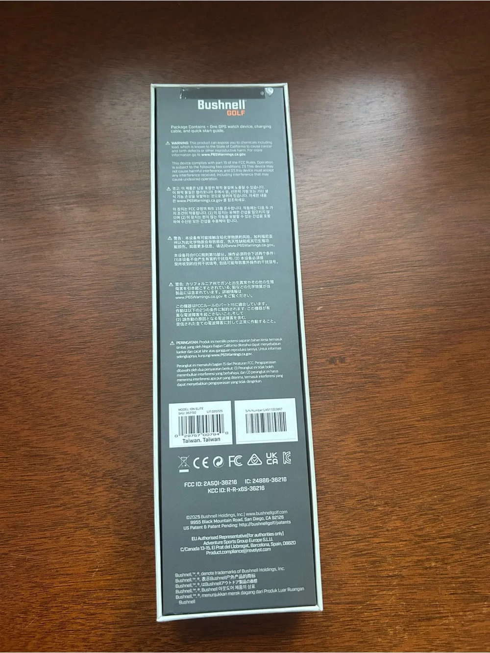 NWT Bushnell Ion Elite GPS Golf Watch